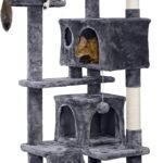 Yaheetech 54in Cat Tree Tower Condo Furniture Scratch Post for Kittens Pet House Play